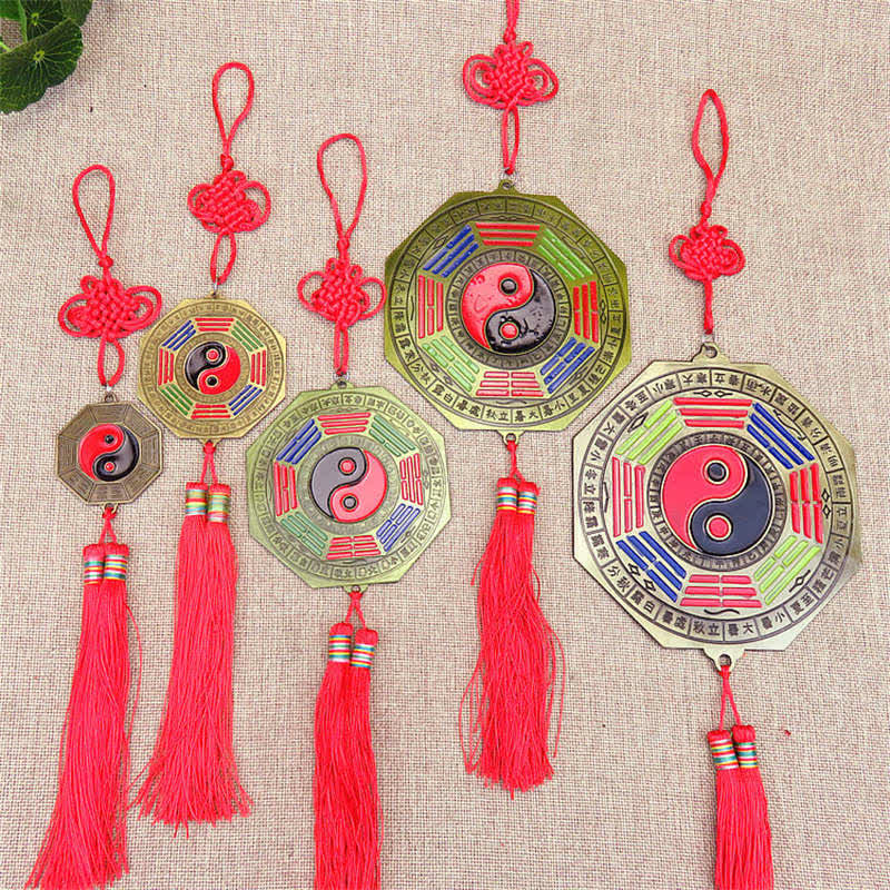 Buddha Stones Feng Shui Bagua Map Chinese Knotting Harmony Energy Map Mirror