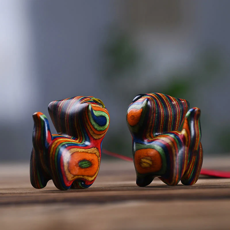 Buddha Stones Rainbow Eucalyptus Cute Cat Animals Calm Decoration