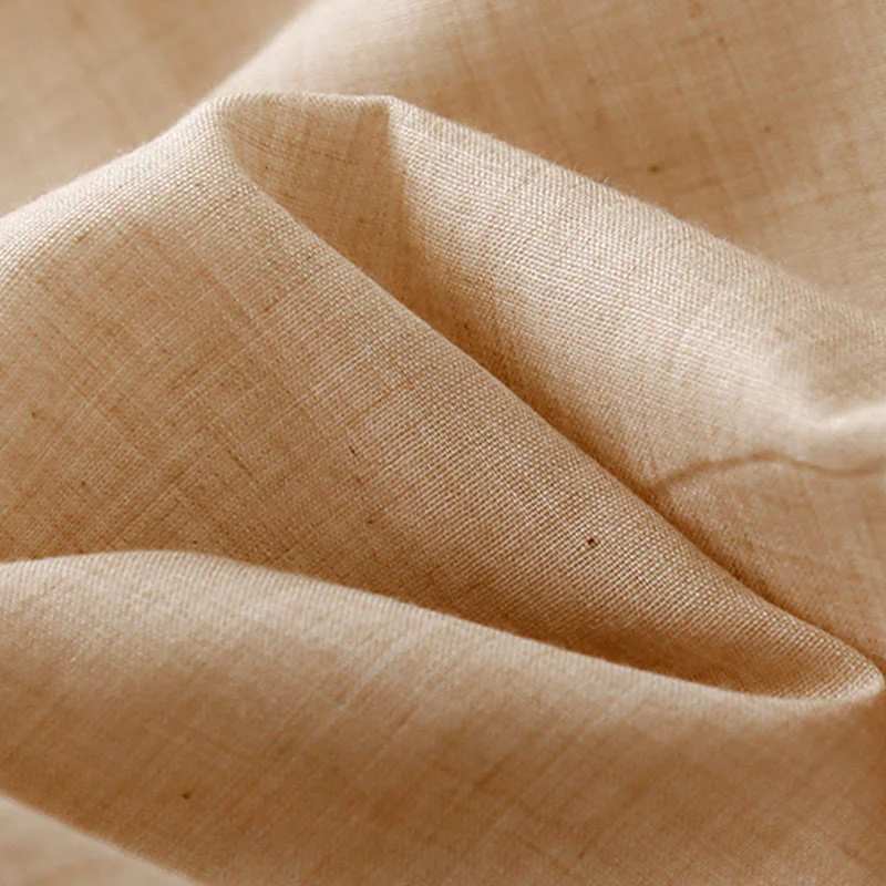 Buddha Stones Frog-Button Hem Slit Design Women's Wide Leg Cotton Linen Pants With Pockets