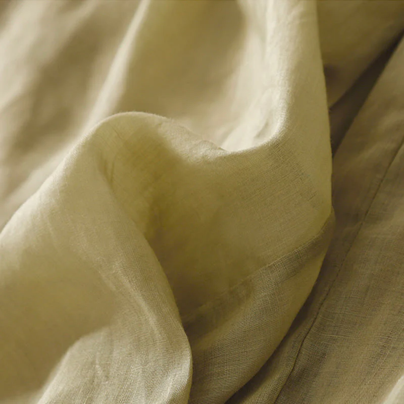 Buddha Stones Summer Embroidery Double Layer Cotton Linen Women's Wide Leg Pants With Pockets