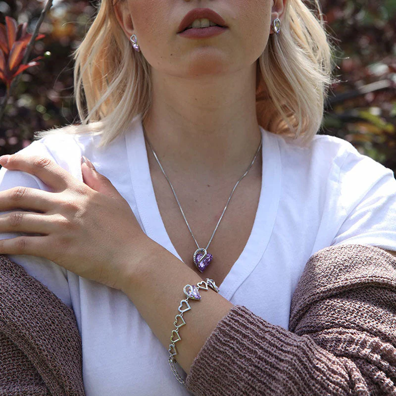 Buddhastoneshop Love Heart Birthstone Healing Energy Necklace Pendant (Extra 30% Off | USE CODE: FS30)