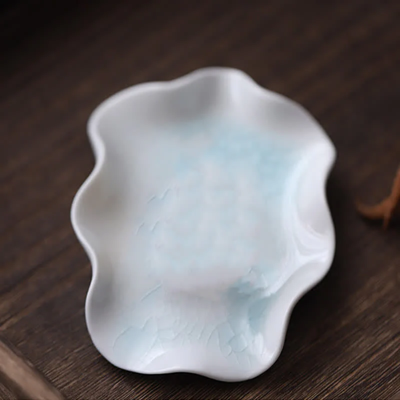 Buddha Stones Meditating Ceramic Small Frog Statue Decoration