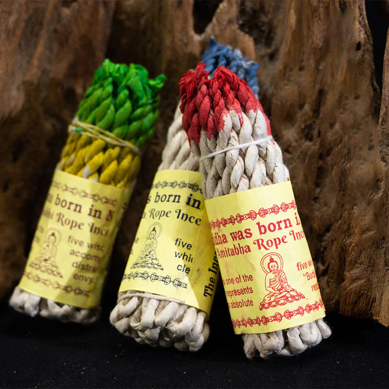 Buddha Stones Nepal Rope Incense Purify Healing Meditation Incense