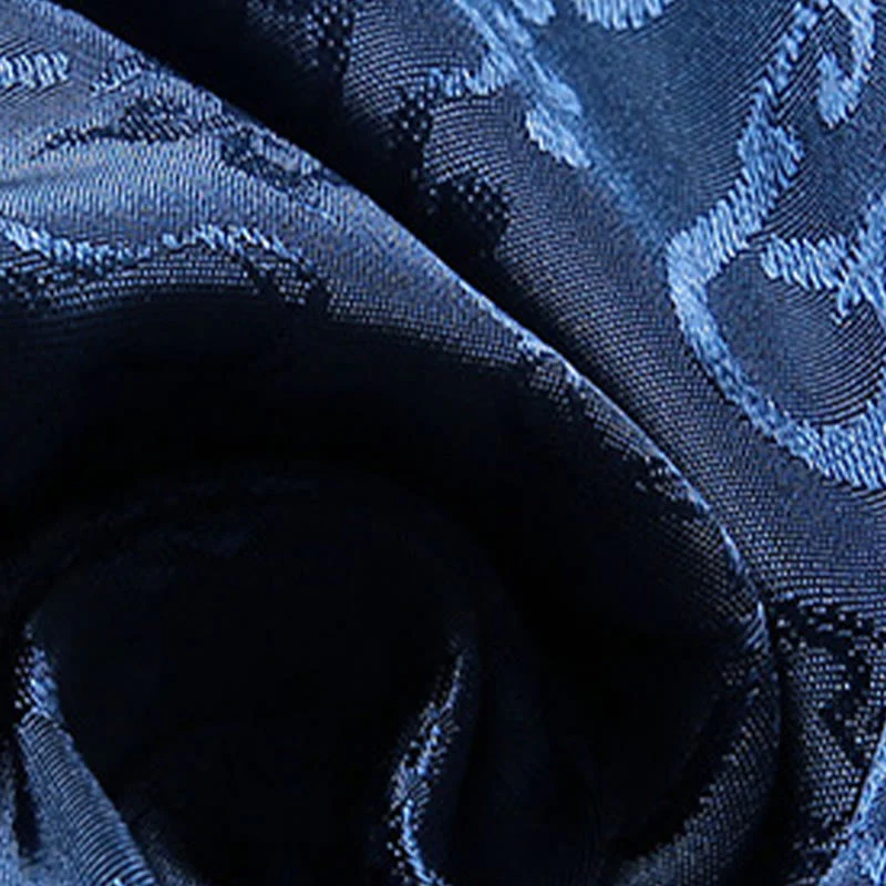 Buddha Stones Men's Frog-Button Tang Suit Koi Fish Pattern Long Sleeve Jacket Shirt With Pockets