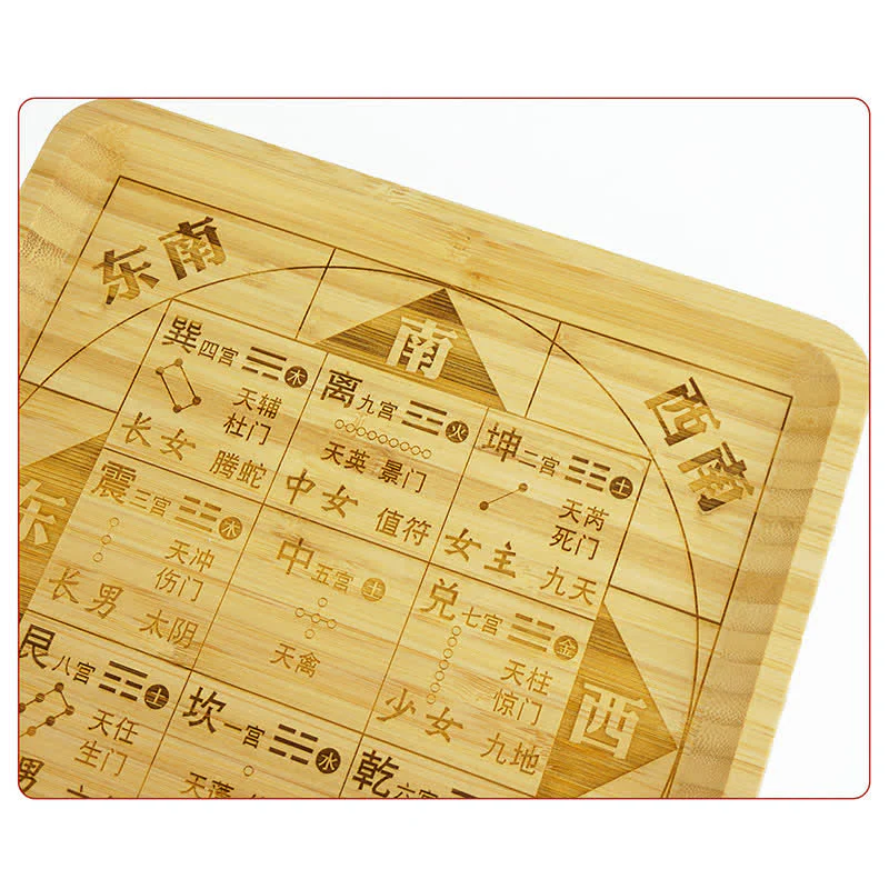 Buddha Stones Feng Shui Bamboo Bagua Map Harmony Energy Map