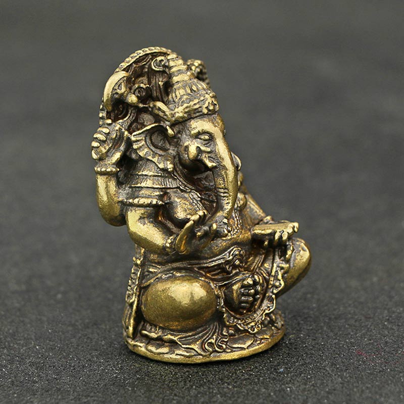 Buddha Stones Ganesh Ganpati Elephant Statue Wealth Home Decor