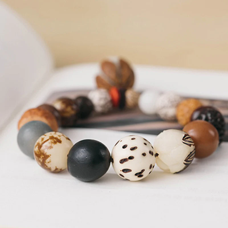 Buddha Stones Bodhi Seed Lotus Wisdom Peace Wrist Mala Bracelet