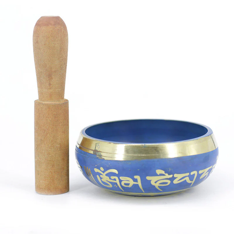 Buddha Stones Tibetan Sound Bowl Handcrafted for Relaxation Meditation Prayer Singing Bowl Set
