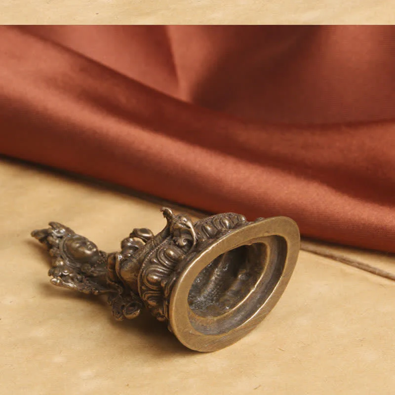 Buddha Stones Bodhisattva Green Tara Calm Hope Copper Statue Decoration