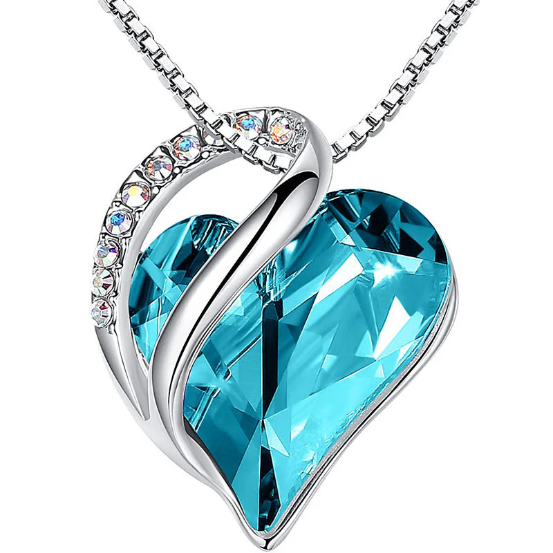 Buddhastoneshop Love Heart Birthstone Healing Energy Necklace Pendant (Extra 30% Off | USE CODE: FS30)