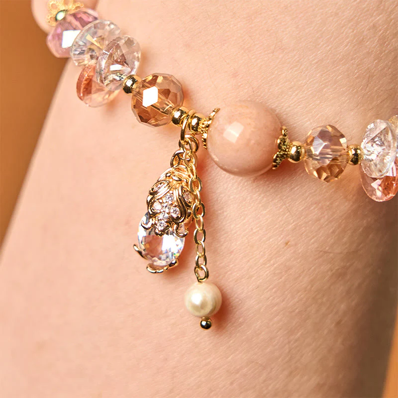 Buddha Stones Natural Sun Stone PiXiu Wealth Bracelet