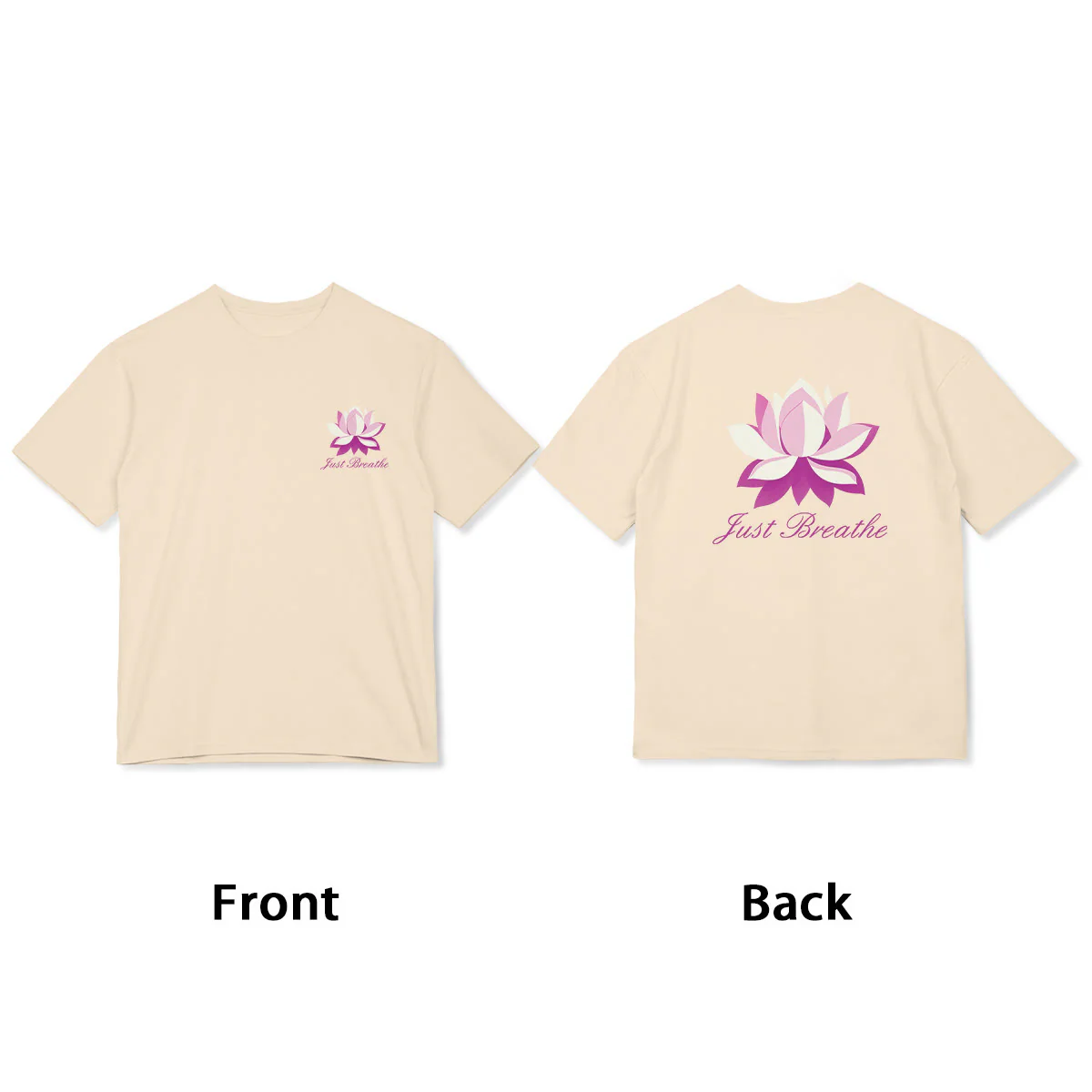 Buddha Stones Lotus Just Breathe Tee T-shirt