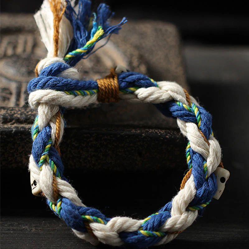 Buddha Stones Tibetan Zakiram Goddess of Wealth Bead Engraved Handmade Luck Bracelet