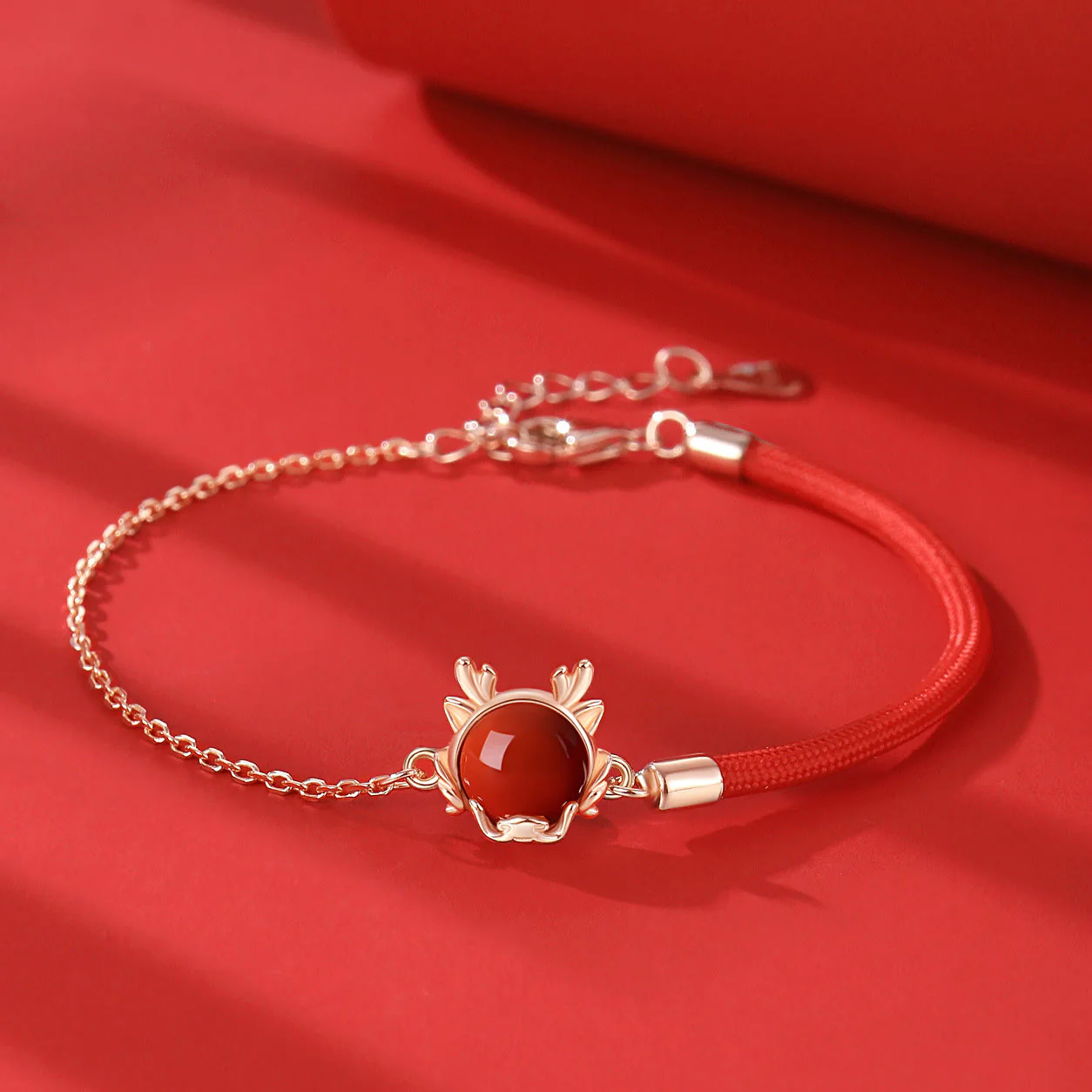 ❗❗❗A Flash Sale- Buddha Stones 925 Sterling Silver Year of the Dragon Cinnabar Red Agate Dragon Protection Bracelet Necklace Pendant Earrings Ring
