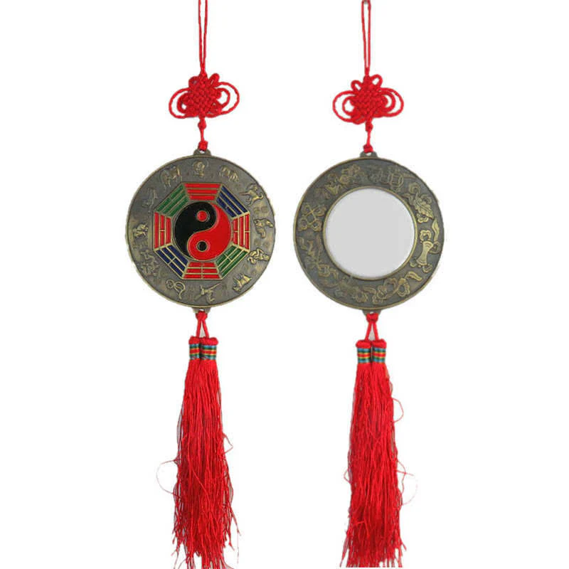 Buddha Stones Feng Shui Bagua Map Chinese Knotting Harmony Energy Map Mirror