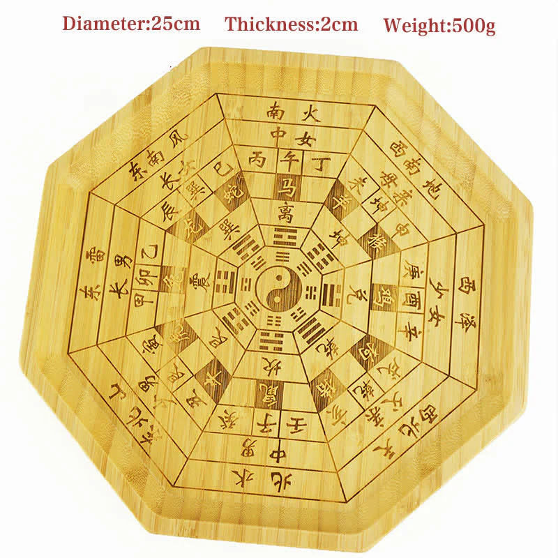 Buddha Stones Feng Shui Bamboo Bagua Map Harmony Energy Map