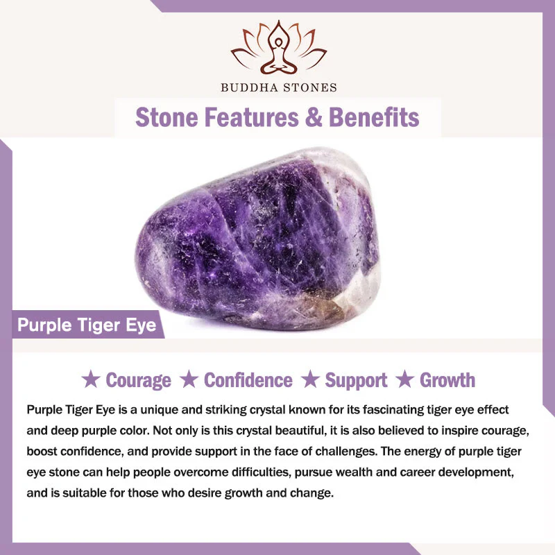 Buddha Stones Natural Red Tiger Eye Purple Tiger Eye Beads Green Leaf Protection Bracelet