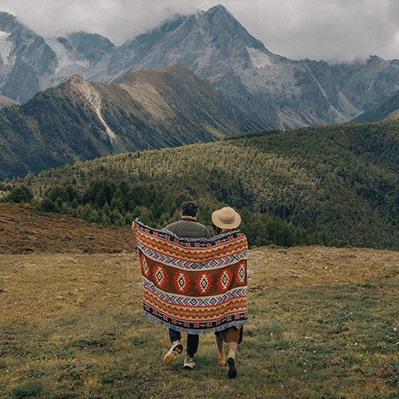 Buddha Stones Geometric Warm Comfortable Camping Home Office Bed Blanket