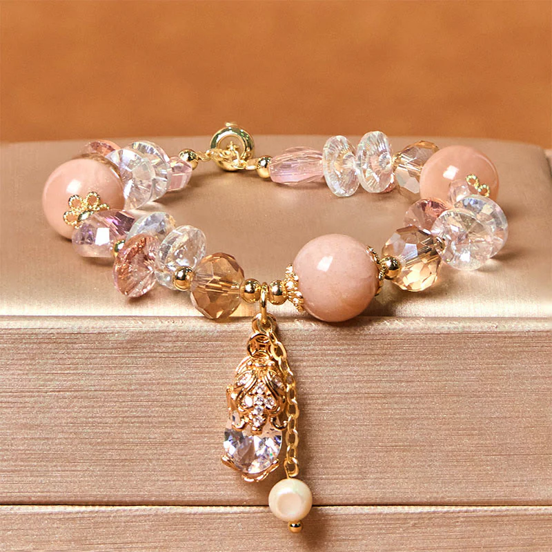 Buddha Stones Natural Sun Stone PiXiu Wealth Bracelet