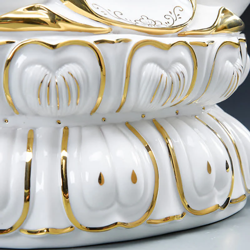 Buddha Stones Chenrezig Bodhisattva Avalokitesvara Success Ceramic Statue Home Decoration