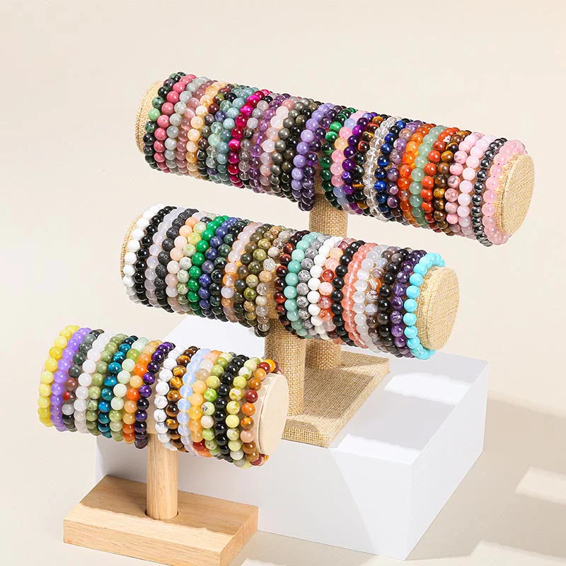 Buddha Stones Various Crystal Stone Amethyst Green Aventurine Rose Quartz Healing Bracelet