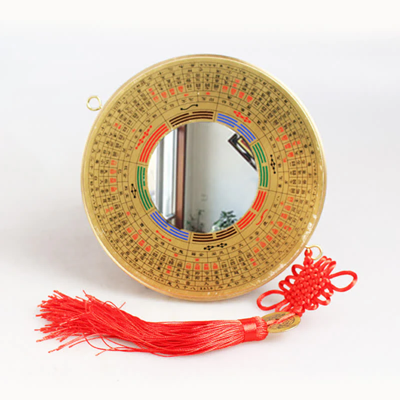 Buddha Stones Feng Shui Bagua Map Copper Coin Chinese Knotting Balance Energy Map