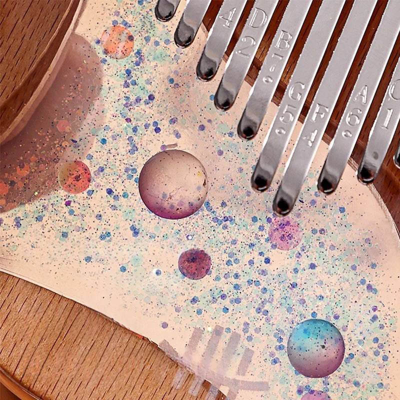 Buddha Stones Kalimba 17/21 Keys Thumb Piano Beech Wood Planet Universe Portable Finger Piano