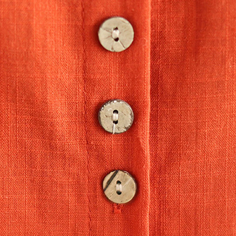 Buddha Stones 2pcs Casual Women's Stand Collar Shirt Loose Pants Meditation Clothing Set