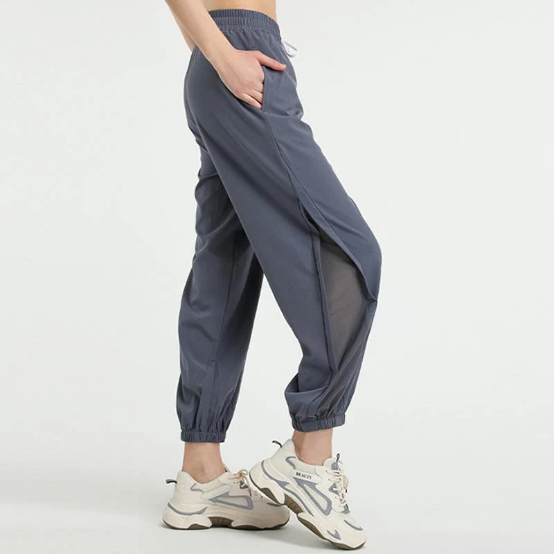 Buddha Stones High Waist Loose Fitness Yoga Sports Track Pants With Pockets