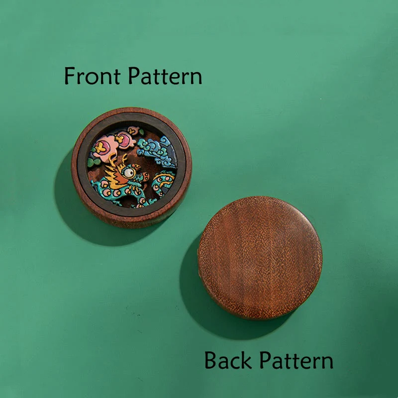 Buddha Stones Year Of The Dragon Hand Painted Chinese Zodiac Rosewood Carved Calm Key Chain (Extra 30% Off | USE CODE: FS30)