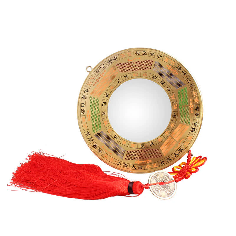 Buddha Stones Feng Shui Bagua Map Copper Coin Chinese Knotting Balance Energy Map