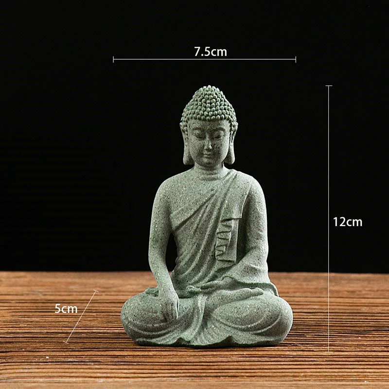 Buddha Stones Tibetan Meditation Contemplation Buddha Serenity Compassion Statue Figurine Decoration
