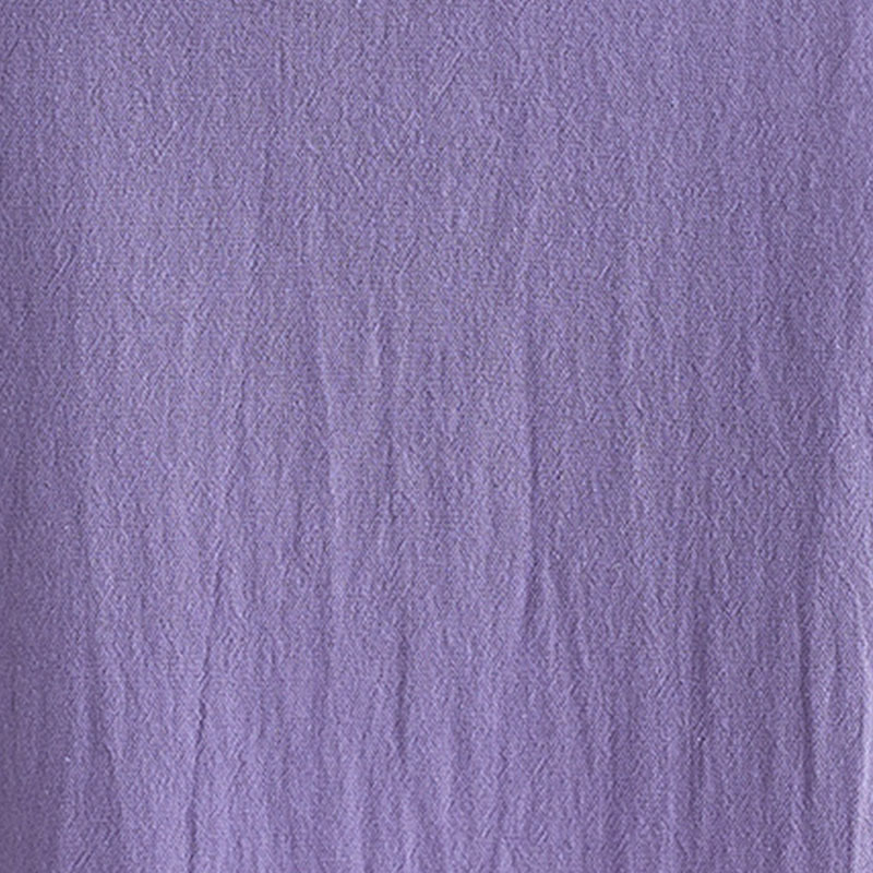 Buddha Stones Fall Ethnic Embroidery Cotton Linen Midi Dress With Pockets