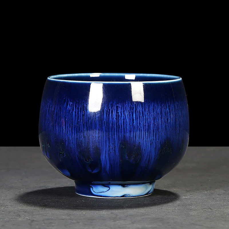 Buddha Stones Chinese Jianzhan Glaze Kiln Change Ceramic Teacup Tenmoku Kung Fu Tea Cup