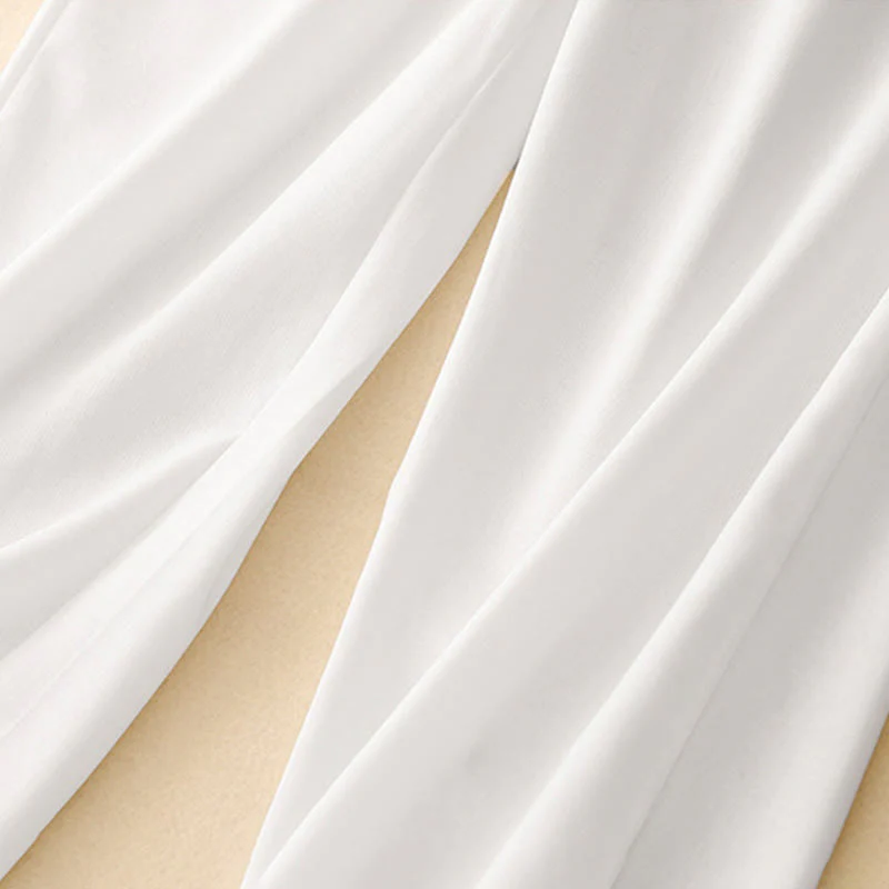 Buddha Stones Casual Straight Leg Design Women's Cotton Linen Pants With Pockets