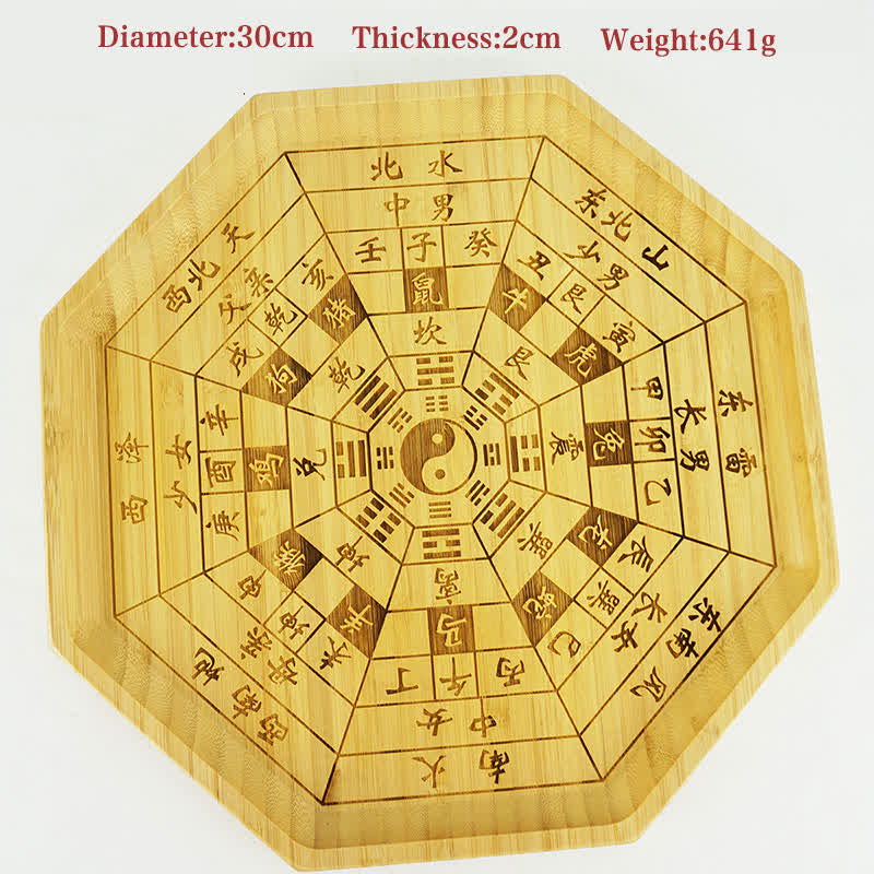 Buddha Stones Feng Shui Bamboo Bagua Map Harmony Energy Map