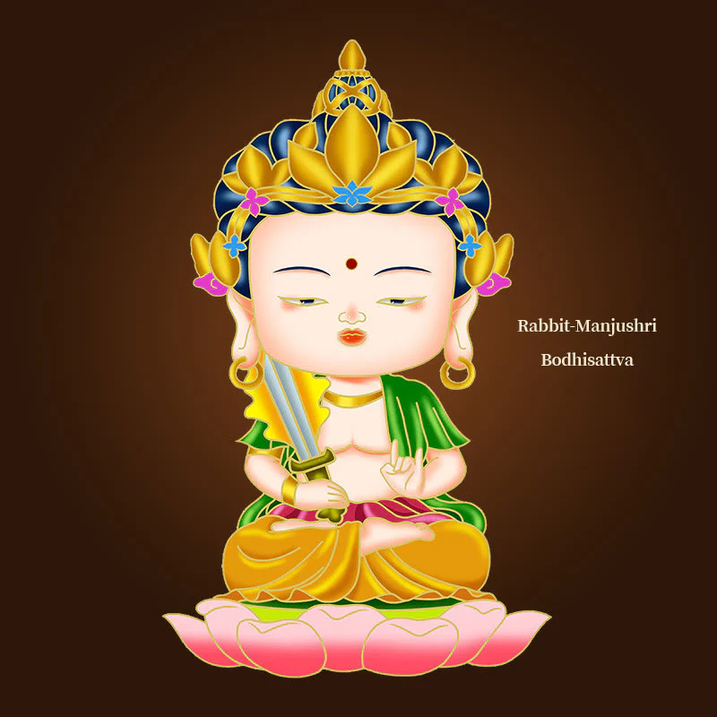 Buddha Stones Chinese Zodiac Natal Buddha Blessing Wealth Fortune Fridge Phone Sticker