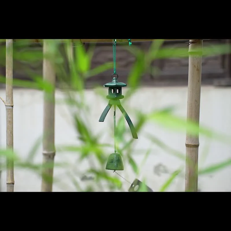 Buddha Stones Auspicious Wall Hanging Chime Bell Luck Handmade Home Decoration