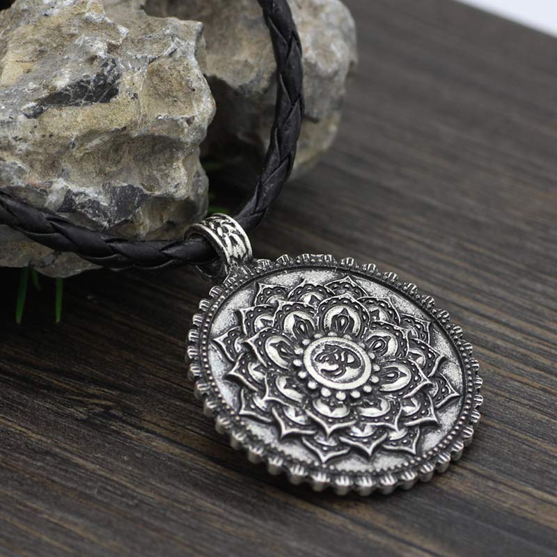 Six True Words Love Peace Flower Pattern Necklace (Extra 35% Off | USE CODE: FS35)