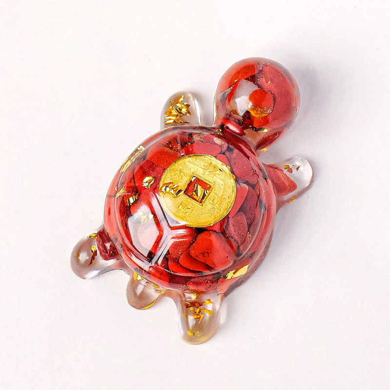 Buddha Stones Small Various Crystal Green Aventurine Amethyst Turtle Copper Coins Luck Home Decoration