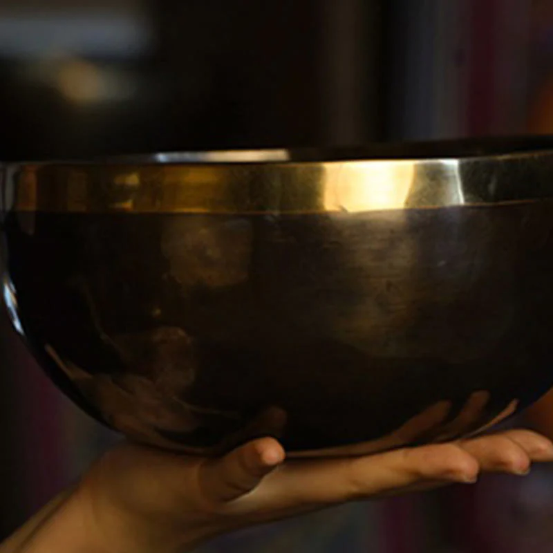 Buddha Stones Handmade Nepal Singing Bowl Simple Pattern for Healing and Meditation Sound Bowl Set