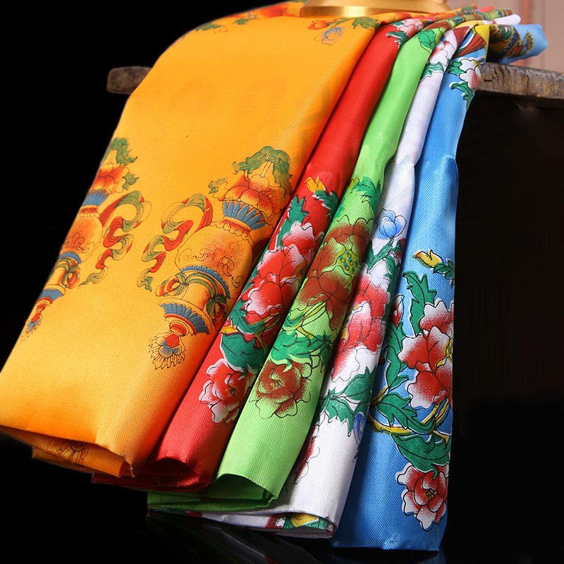 Buddha Stones Tibetan Lucky Blessing 5 Colors Khata Decoration (Extra 40% Off | USE CODE: FS40)