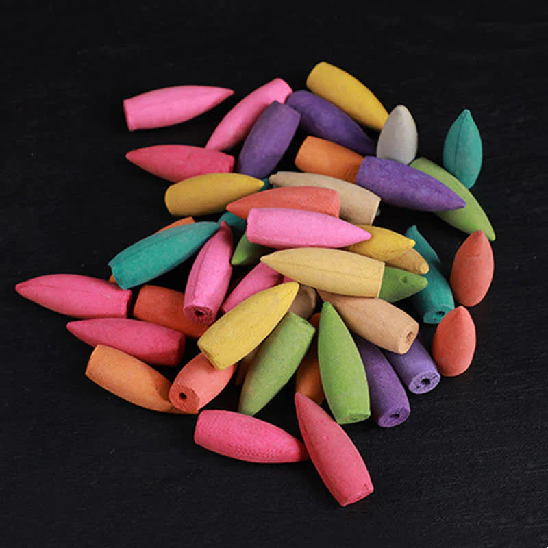 Buddha Stones Mixed Floral Aroma Sandalwood Backflow Incense 50 Cones Pack