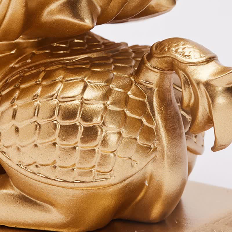 Buddha Stones Lion Statue Strength Resin Home Office Decoration