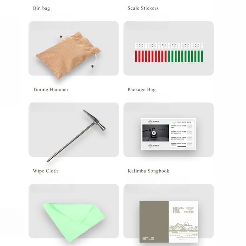 Buddha Stones Kalimba 17/21 Keys Thumb Piano Beech Wood Planet Universe Portable Finger Piano