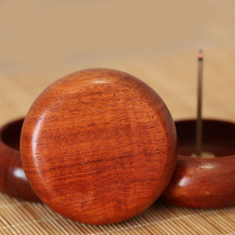 Buddha Stones Rosewood Meditation Healing Incense Burner Decoration