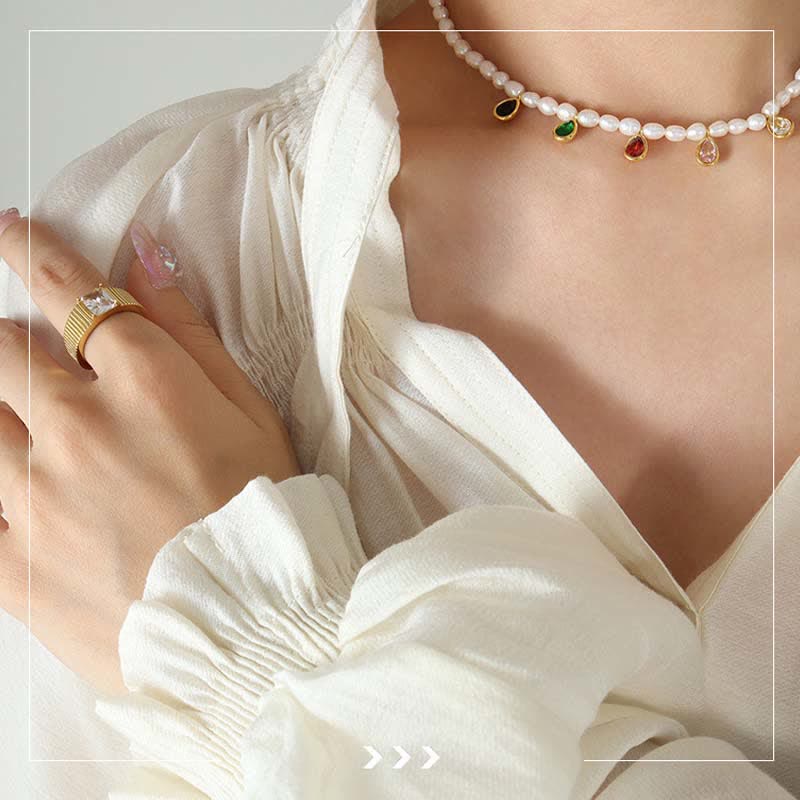 Buddha Stones Pearl Crystal Stone Purity Necklace Pendant