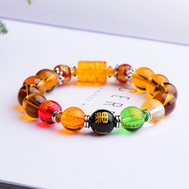 Buddha Stones Natural Citrine Fortune Happiness Bracelet