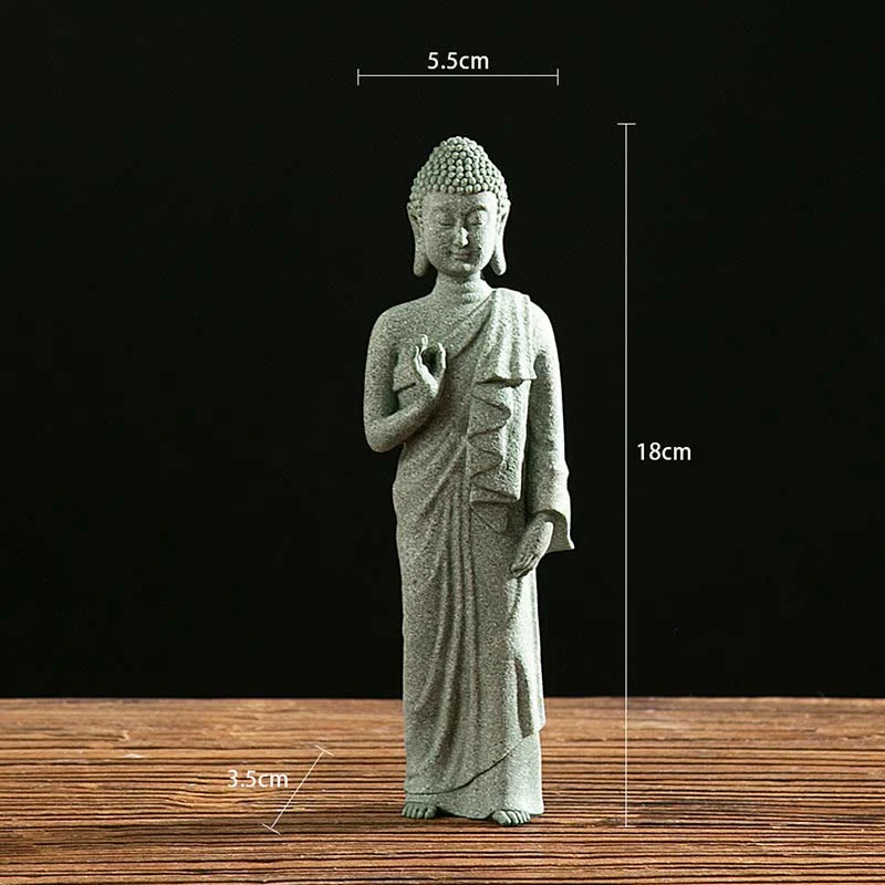 Buddha Stones Tibetan Meditation Contemplation Buddha Serenity Compassion Statue Figurine Decoration