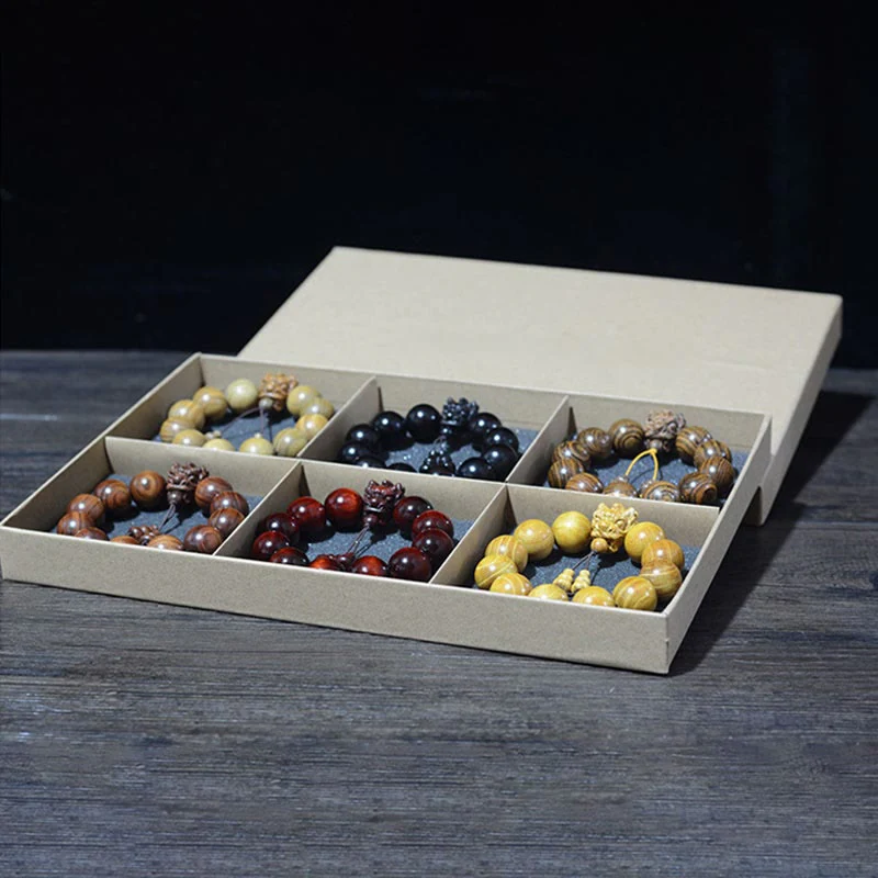 Buddha Stones Rosewood Green Sandalwood Small Leaf Red Sandalwood Dragon Carved Protection Bracelet